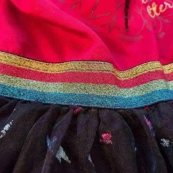 Harry Potter Official Tutu Dress Sequin Lightning Bolt girls size large size 10 - Picture 7 of 11